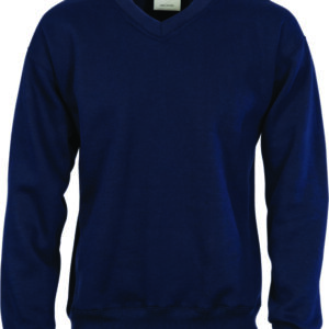 V-Neck Fleecy Sweatshirt (Sloppy Joe) Navy