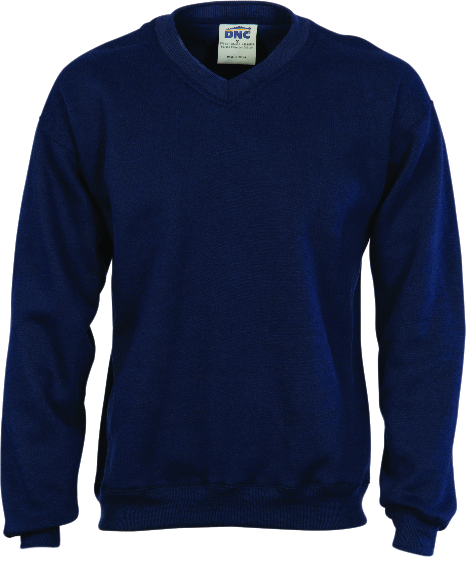 V-Neck Fleecy Sweatshirt (Sloppy Joe) Navy V-Neck Fleecy Sweatshirt (Sloppy Joe) Navy