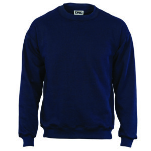Crew Neck Fleecy Sweatshirt (Sloppy Joe) Navy