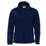 Unisex Half Zip Polar Fleece Navy