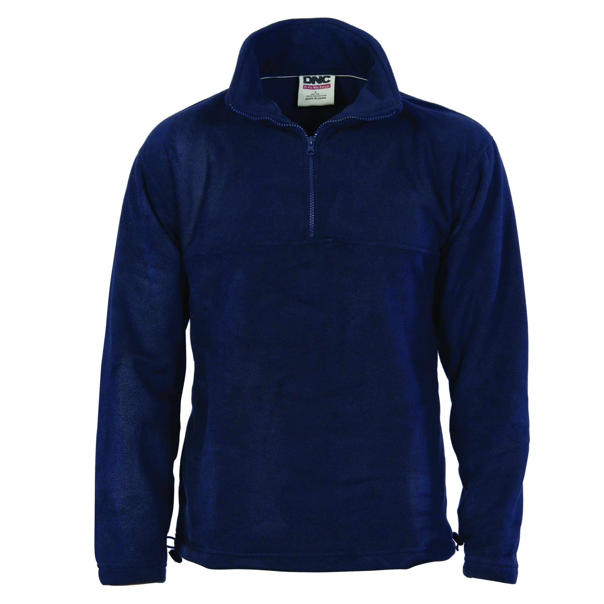 Unisex Half Zip Polar Fleece Navy