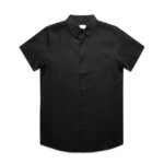 Linen S/S Shirt BLACK