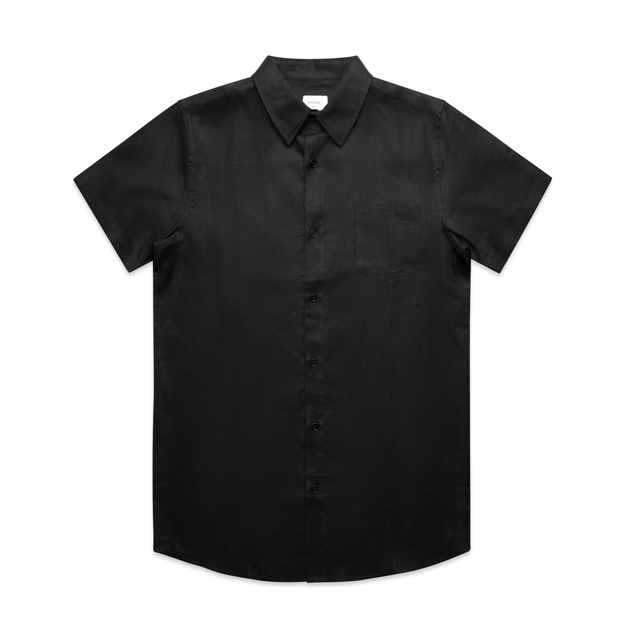 Linen S/S Shirt BLACK