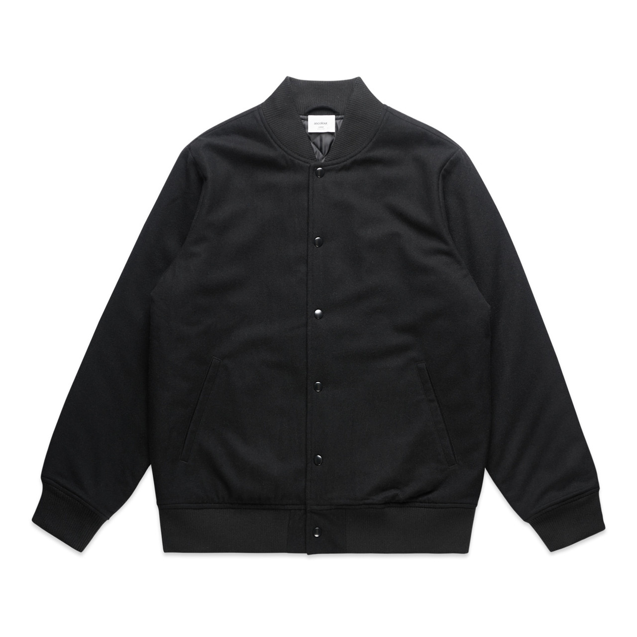 Felt Bomber Jacket BLACK Felt Bomber Jacket BLACK