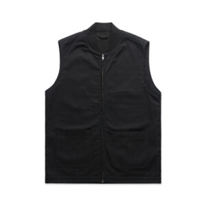 Canvas Heavy Vest BLACK