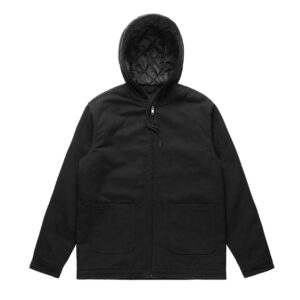 Canvas Heavy Hooded Jacket BLACK