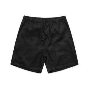Linen Shorts 18" BLACK
