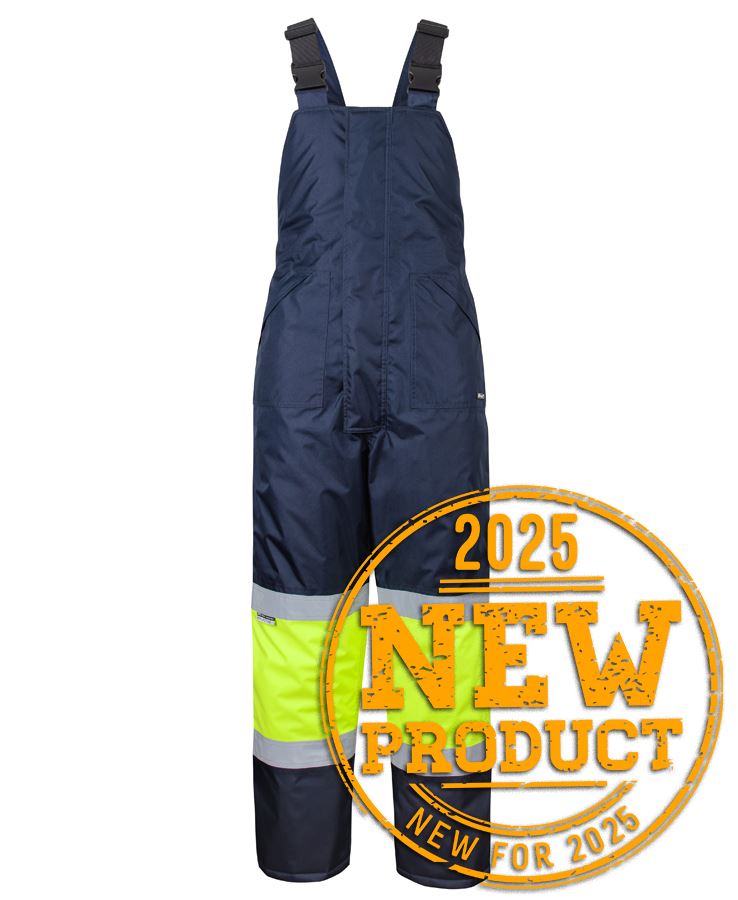 JB's Freezer Bib & Brace with Tape Navy/Lime