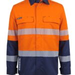 JB's FR PPE2 D+N Biomotion L/S Work Shirt Orange/Navy