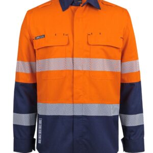 JB's FR PPE2 D+N Biomotion L/S Work Shirt Orange/Navy