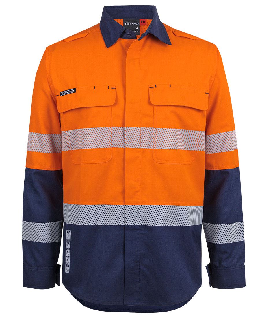 JB's FR PPE2 D+N Biomotion L/S Work Shirt Orange/Navy JB's FR PPE2 D+N Biomotion L/S Work Shirt Orange/Navy