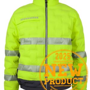 JB's Hi Vis (D+N) Graphene Puffer Jacket Lime/Charcoal
