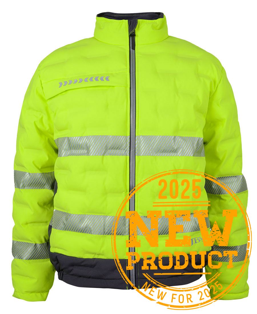 JB's Hi Vis (D+N) Graphene Puffer Jacket Lime/Charcoal