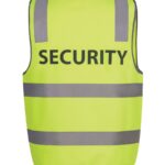 JB's Hi Vis (D+N) Safety Vest Print Security Lime