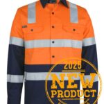 JB's Hi Vis (D+N) L/S 150g Level 3 W/Shirt Orange/Navy