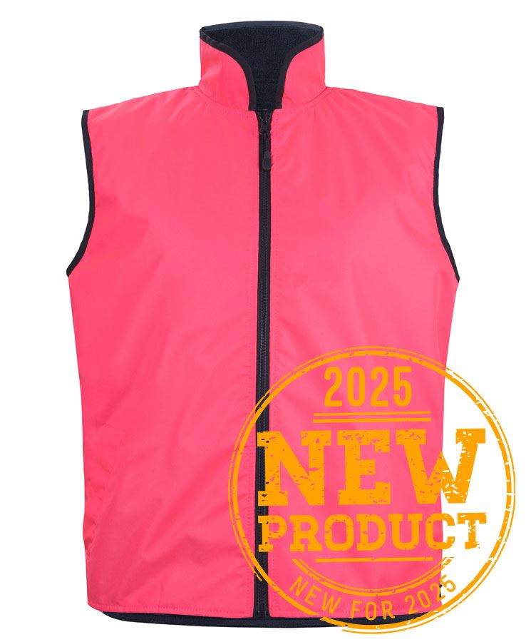 JB's Hi Vis 4602.1 Reversible Vest Pink/Navy JB's Hi Vis 4602.1 Reversible Vest Pink/Navy