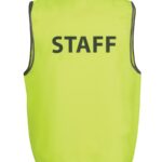 JB's Hi Vis Safety Vest Print Staff Lime