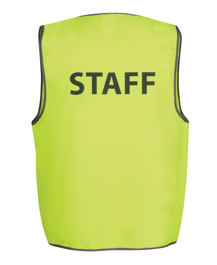 JB's Hi Vis Safety Vest Print Staff Lime