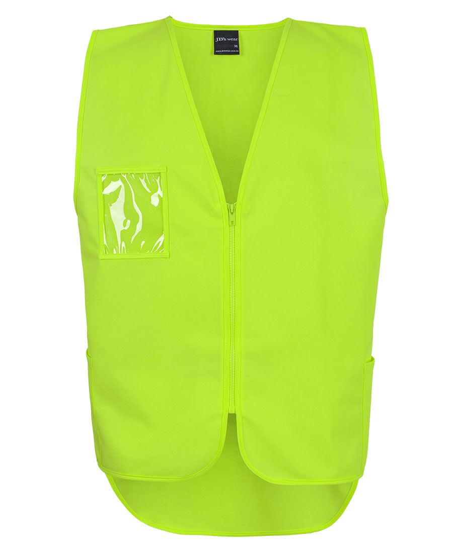 JB's Hi Vis Zip Drop Tail Safety Vest Lime JB's Hi Vis Zip Drop Tail Safety Vest Lime