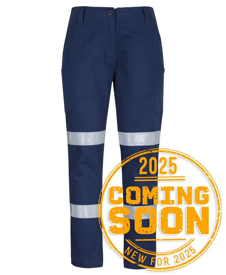 JB's Ladies Multi Pkt Stretch Twill Pant with D+N Tape Navy