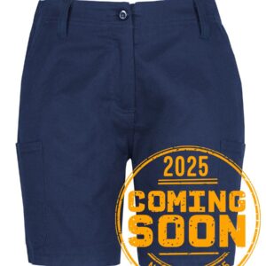 JB's Ladies Multi Pocket Stretch Twill Short Navy