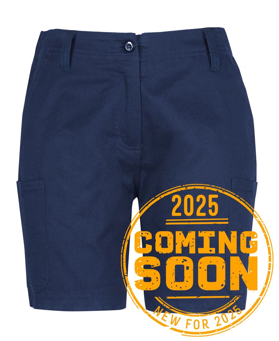 JB's Ladies Multi Pocket Stretch Twill Short Navy JB's Ladies Multi Pocket Stretch Twill Short Navy