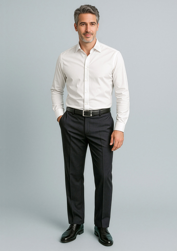 Mens Cool Stretch Adjustable Waist Pant (Stout) Black Mens Cool Stretch Adjustable Waist Pant (Stout) Black
