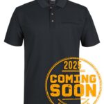 Podium S/S Recycled Polyester Pocket Polo Black