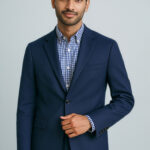 Mens Cool Stretch 2 Button Classic Jacket Navy