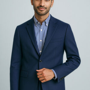 Mens Cool Stretch 2 Button Classic Jacket Navy