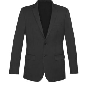 Comfort Wool Stretch Mens Slimline Jacket Charcoal