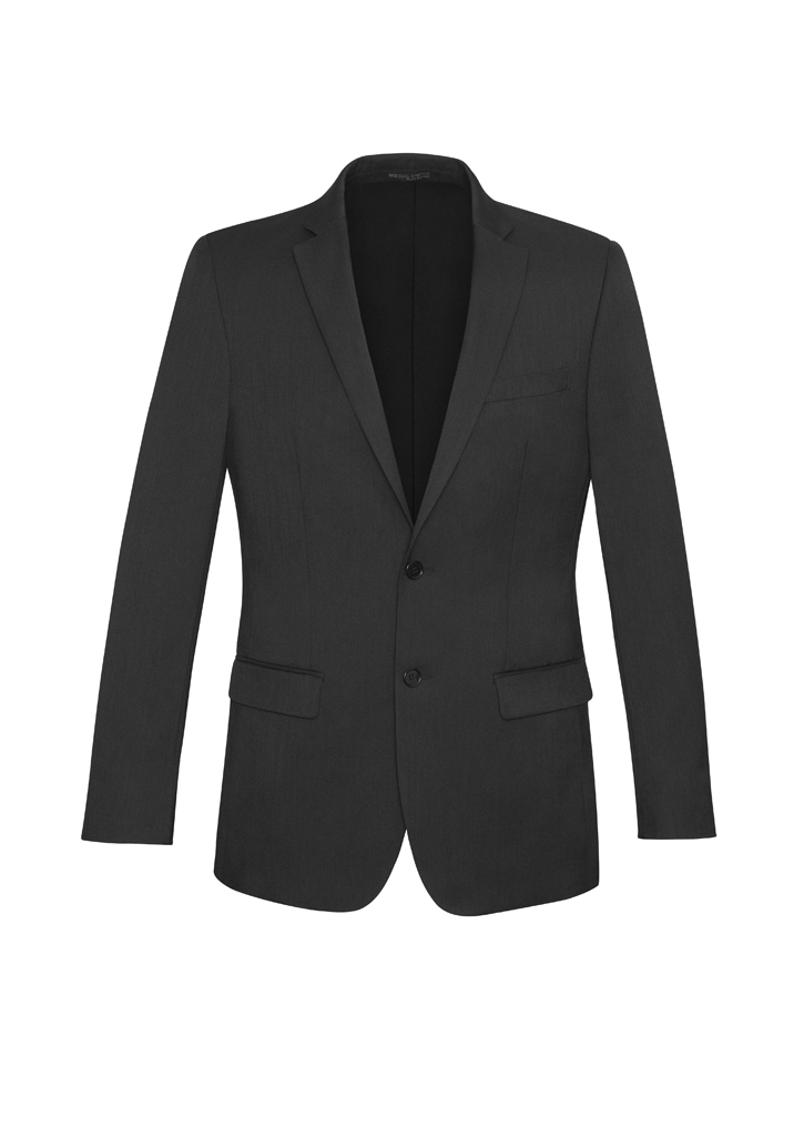 Comfort Wool Stretch Mens Slimline Jacket Charcoal Comfort Wool Stretch Mens Slimline Jacket Charcoal