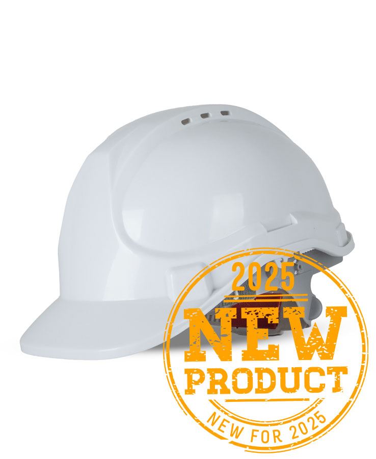 JB's Push-Lock Safety Helmet White
