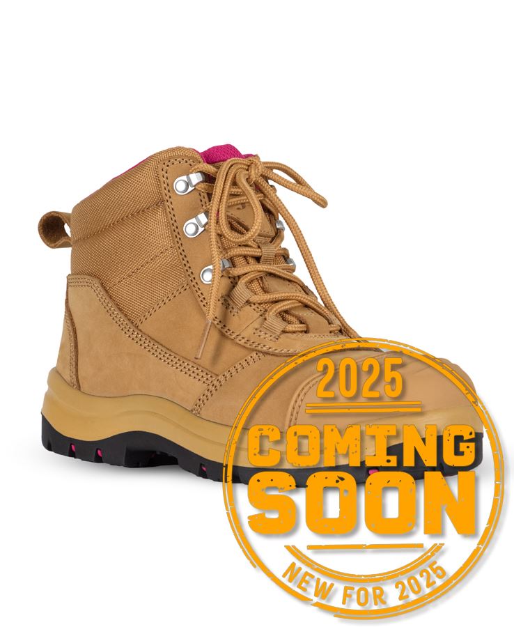 JB's Ladies Atrax Zip Safety Boot Wheat/Pink JB's Ladies Atrax Zip Safety Boot Wheat/Pink