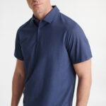 Mens Venture Short Sleeve Polo Denim Blue