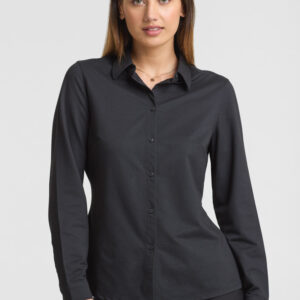Womens Venture Long Sleeve Shirt Black