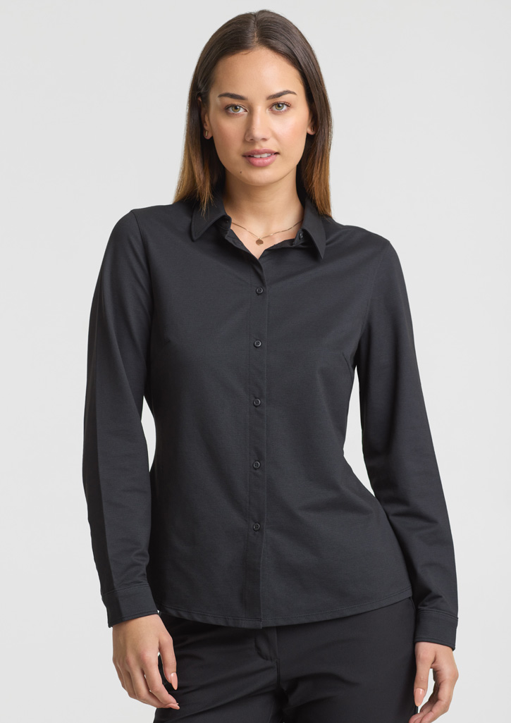 Womens Venture Long Sleeve Shirt Black
