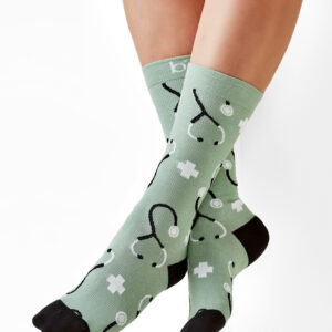 Happy Unisex Feet Comfort Socks Sage/Black