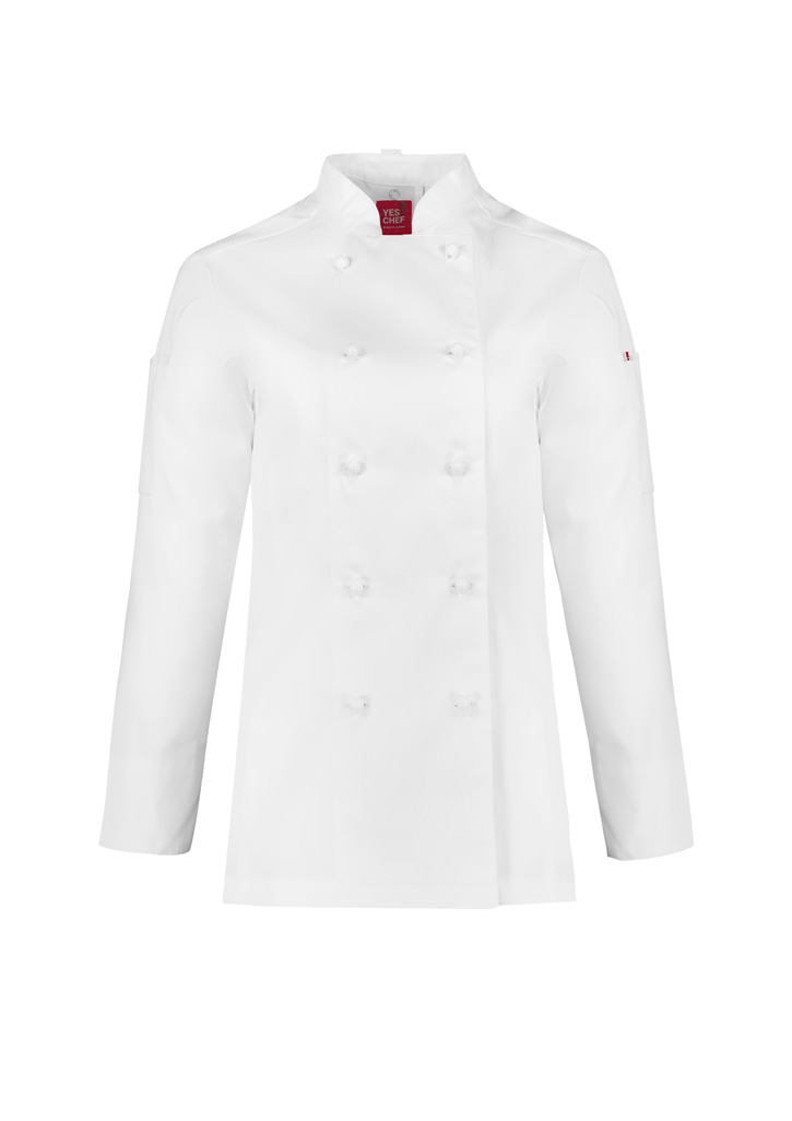 Womens Al Dente Long Sleeve Chef Jacket White