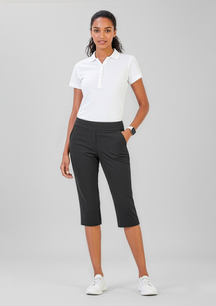 Womens Jane 3/4 Length Stretch Pant Black Womens Jane 3/4 Length Stretch Pant Black