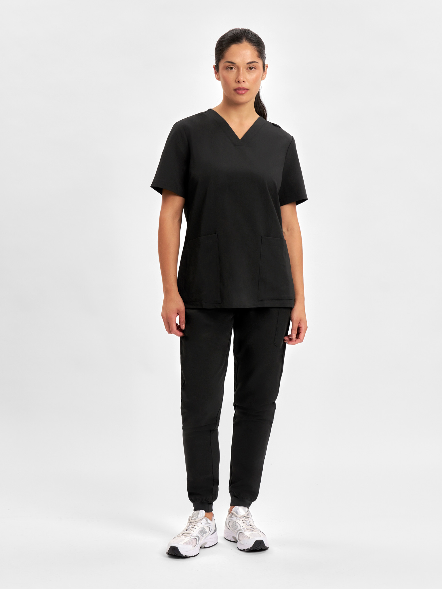 Pulse Womens Jogger Scrub Pant Black Pulse Womens Jogger Scrub Pant Black