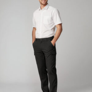 Mens Comfort Waist Cargo Pant Black