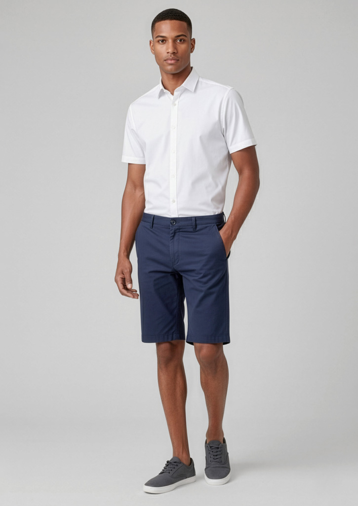 Mens Comfort Waist Cargo Short Navy Mens Comfort Waist Cargo Short Navy