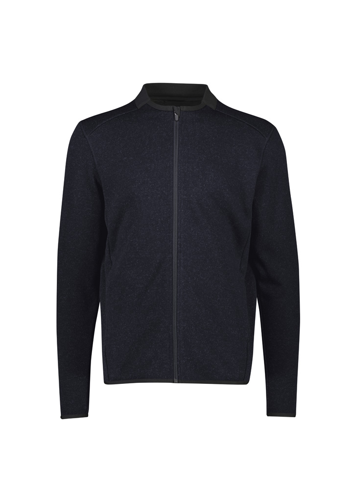 Mens Nova Zip Front Jumper Navy Marle