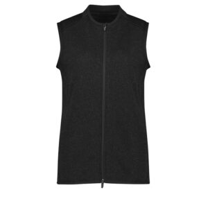 Womens Nova Zip Front Vest Black Marle