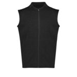 Mens Nova Zip Front Vest Black Marle