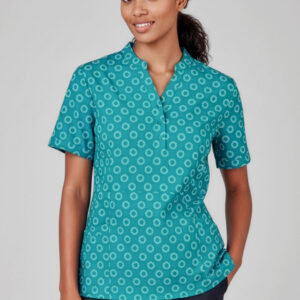 Womens Florence Daisy Print Tunic Teal