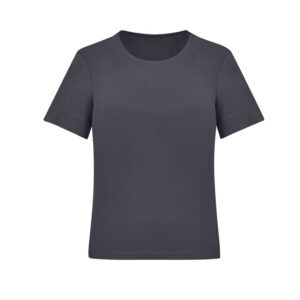 Womens Marley Short Sleeve Jersey Top Charcoal