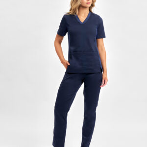 Riley Womens Straight Leg Scrub Pant Midnight Navy