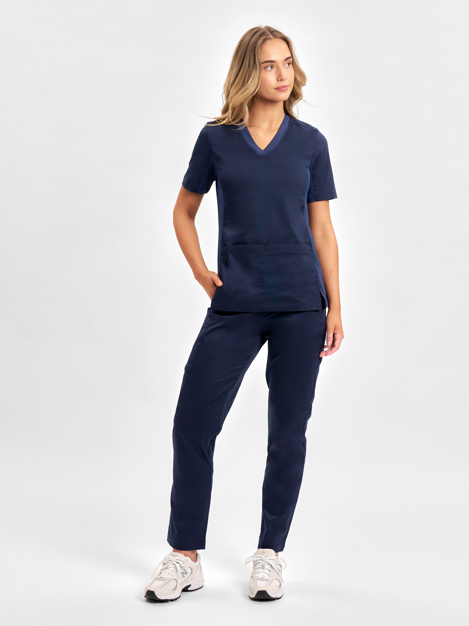 Riley Womens Straight Leg Scrub Pant Midnight Navy